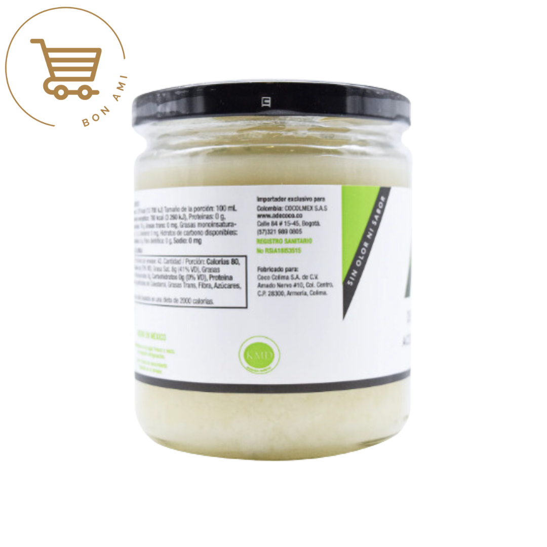 Aceite de Coco Sin Olor y Sabor 420 ml