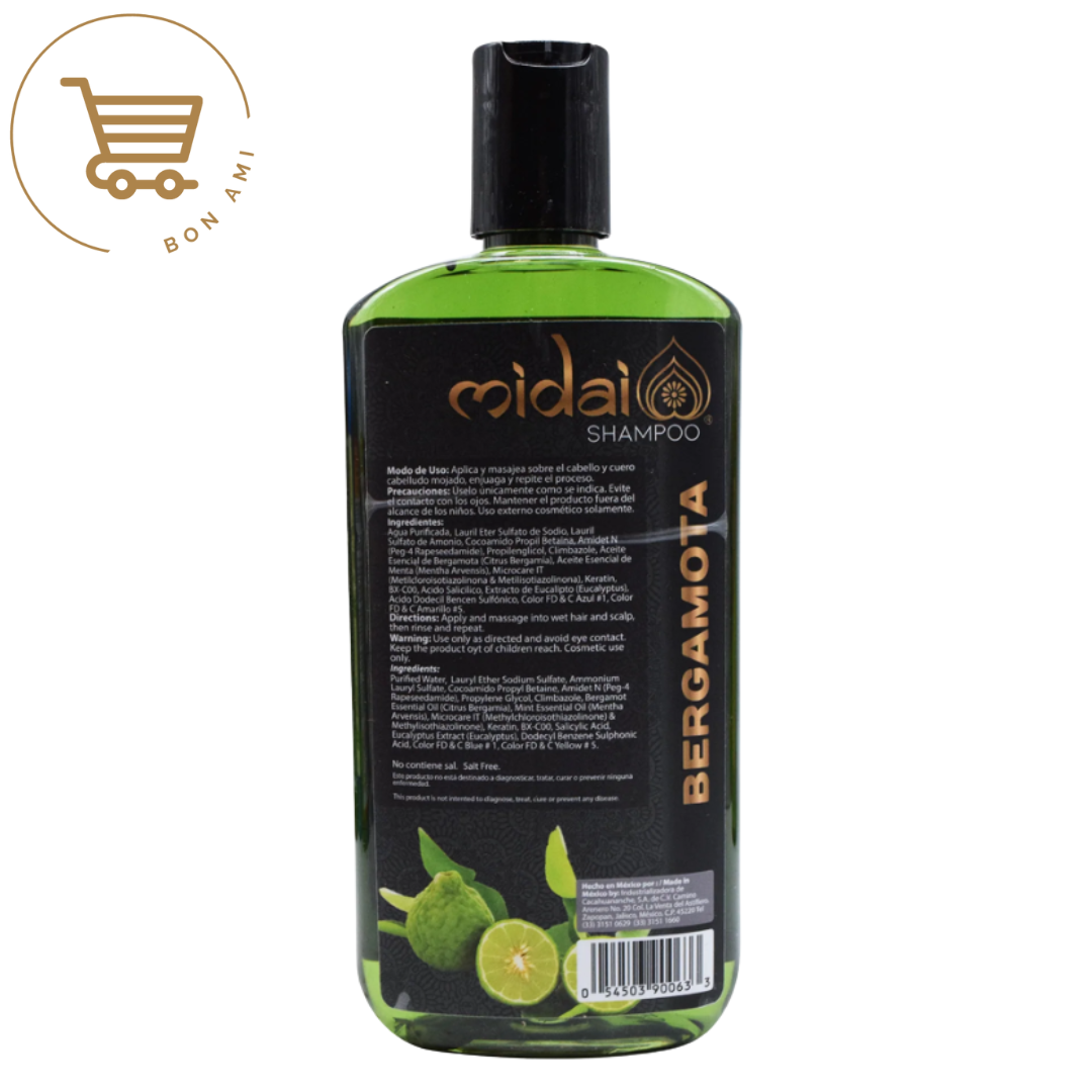 Shampoo Midai Bergamota 500 ml